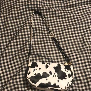 Cow print purse
